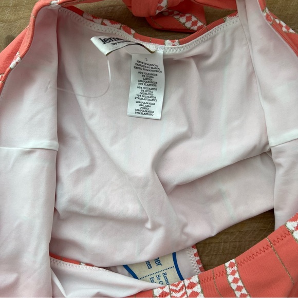 New lemlem Lucia Pouf Crop Bikini Top and Bikini Bottom size Large - Picture 8 of 11